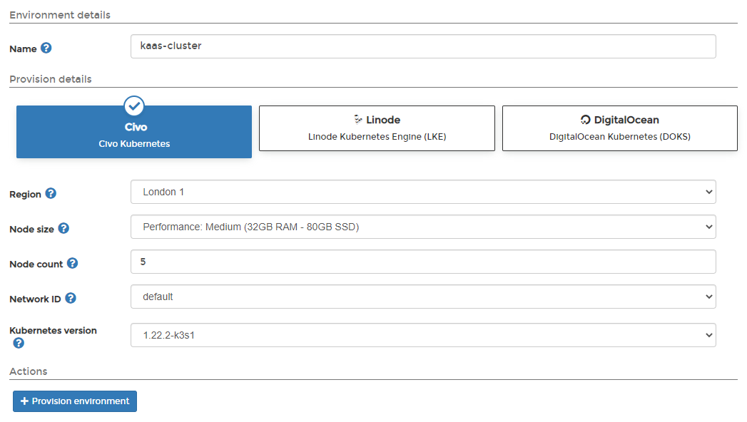 Portainer 2.13 KaaS