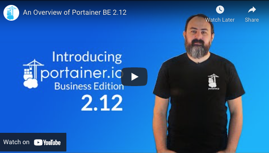 New Portainer Business Edition 2.12 Release - now with enhanced GitOps functionality, and support for AWS ECR